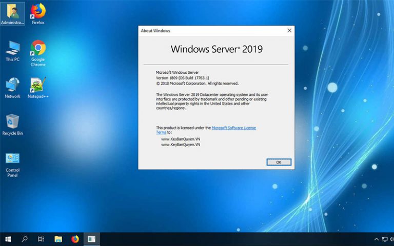 Key Bản Quyền Phần Mềm Microsoft Windows Server 2019 8989