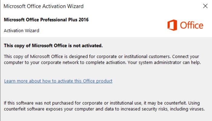 ms office activation wizard confirmation code
